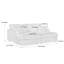 4 - Piece Upholstered Green Faux Rabbit Fur Flannel Reversible Modular Sofa Living Room Sectional Couch with Ottoman-2078037877