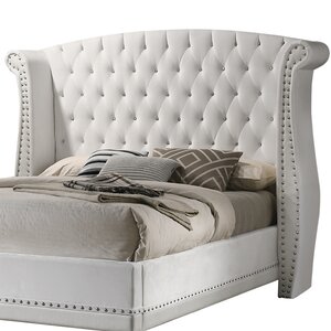 Rosdorf Park McManus Upholstered Wingback Bed & Reviews | Wayfair