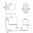 White Ceramic 1.1/1.6 Toilet, Elongated, Comfortable Height, & Construction , Ceramic, Height