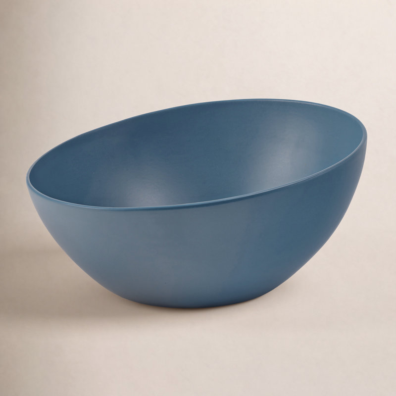 Nambe Orbit Serving Bowl, Blue