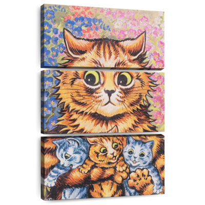 Brampt, un chat avec ses chatons
