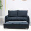 Living Room With Adjustable In Navy And Spacious Storage Modern Charging Port & Practical Compartment