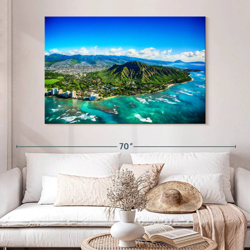 Harpa Diamond Head View, 34" H x 51" W