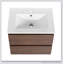 Meuble-lavabo mural 24 po avec lavabo en céramique, 2 tiroirs à fermeture en douceur 24 po