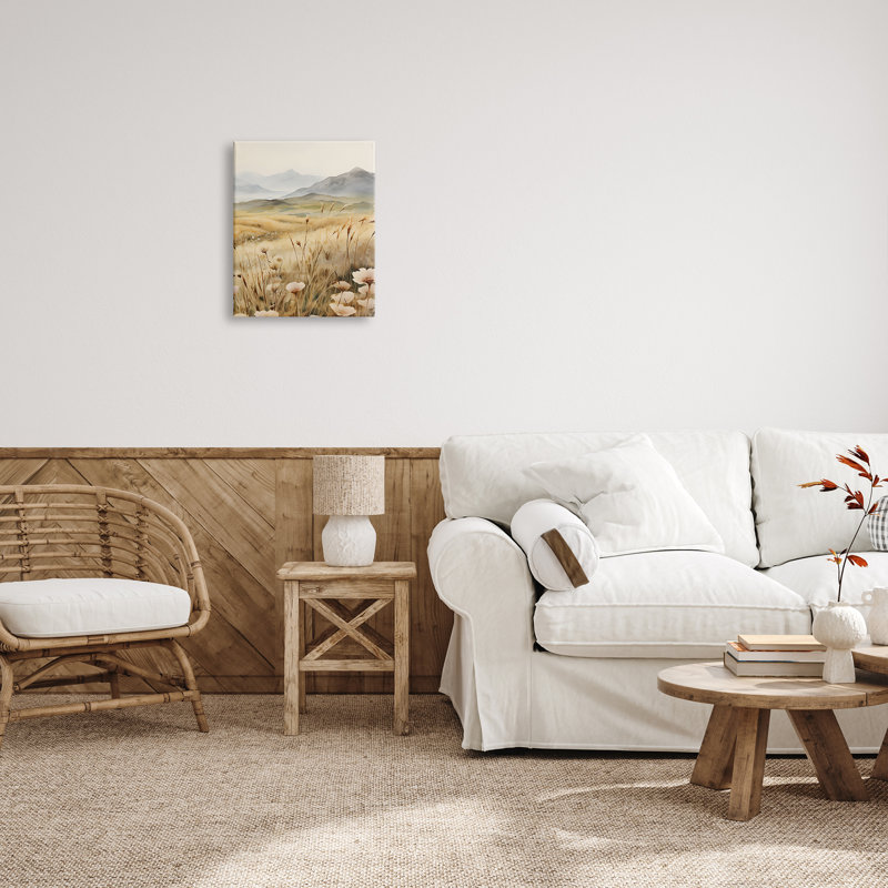 Impression sur toile Mountain View Meadow, H 20 po x l 16 po