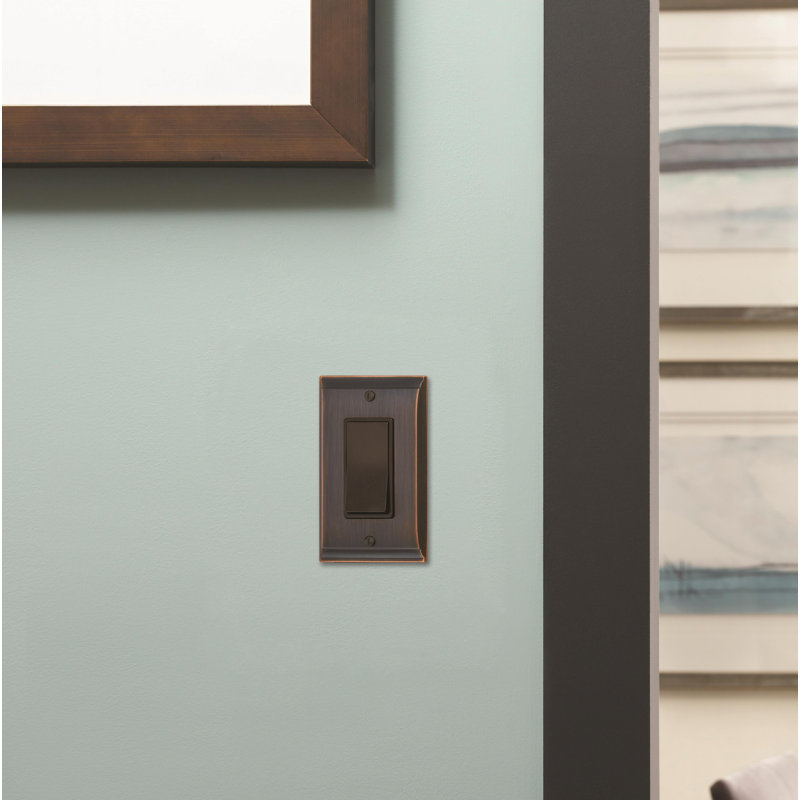 Candler 1-Gang Rocker Wall Plate, Oil-Rubbed Bronze