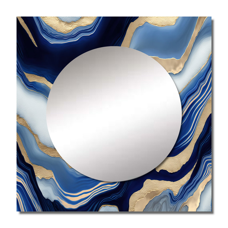 Denylah - Miroir carré moderne pour décoration murale, 29 po x 29 po