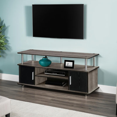 Meuble télé pour téléviseur de 55 po ou moins avec armoires et tablettes Edwin