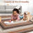 Washable Rug Scalloped Rug Non Slip, Low Pile Thin Foldable Mats, Indoor Neutral Carpet for Living Room Bedroom-2109937183
