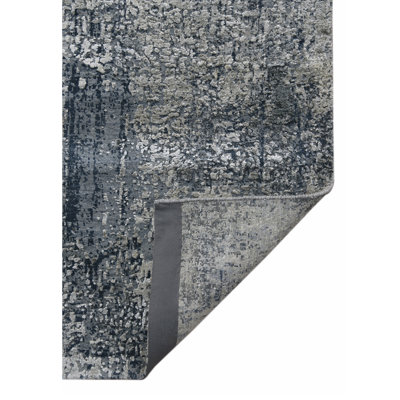 Zenith Abstract Area Rug in Gray