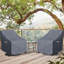 Housse de chaise d'extérieur pivotante 2 pièces