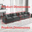 Canapé Cloud 4 places - Canapé modulaire en chenille moderne pour le salon, la chambre à coucher et un appartement, noir-129023700