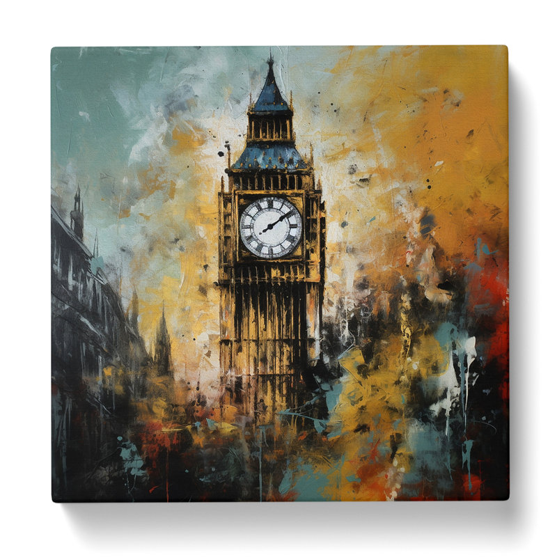 Modern Wall Art - Wrapped Canvas - Framed Print, 35cm H x 35cm W x 3cm D