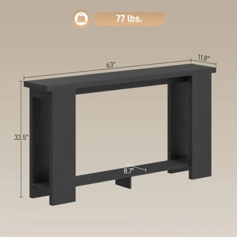 Console moderne étroite pour le vestibule ou derrière le canapé - Table d'appoint mince en bois pour petits espaces | Idée de cadeau