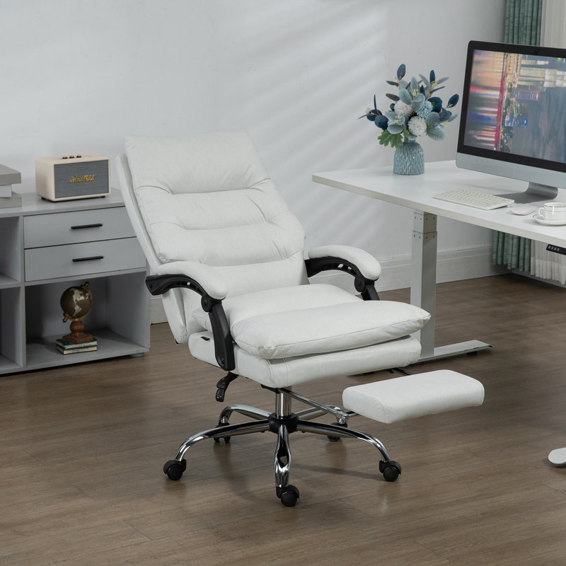 Fauteuil de bureau confortable confortable avec fauteuil inclinable chauffant et repose-pieds