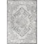 Tapis moderne gris clair avec médaillon perse rétro Blane-339010856