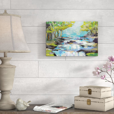 The Waterfall 1 Piece Wrapped Canvas Painting
