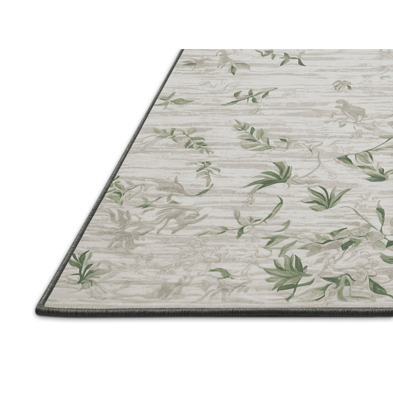 Tapis gris soyeux et moelleux, Rectangulaire 3 pi x 5 pi