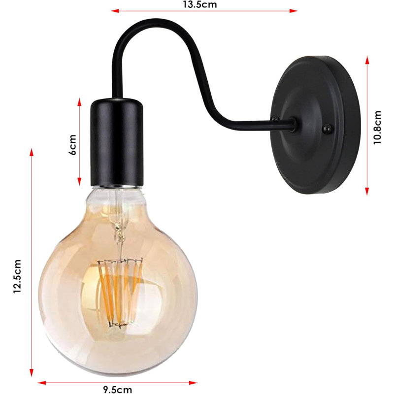 Alpern Armed Sconce, Light Brown