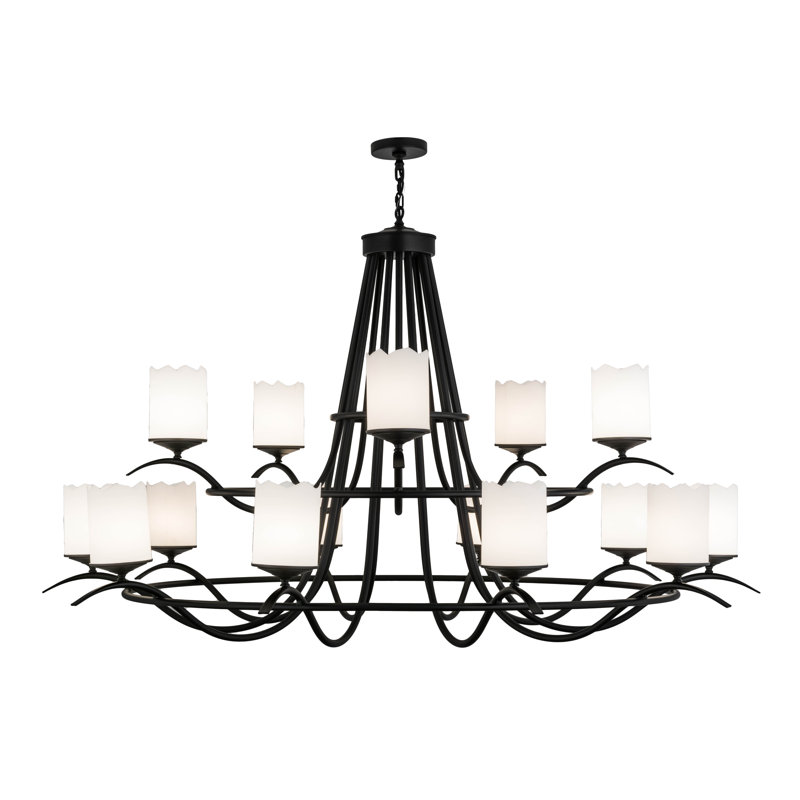 Octavia Blackwash 15-Light Statuario Idalight Chandelier