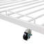 Structure de lit plateforme double en métal avec lit gigogne