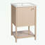 Meuble-lavabo de salle de bain avec lavabo, porte à fermeture douce et tablette inférieure