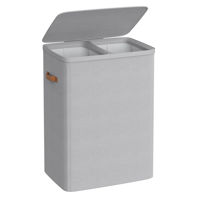 Laundry Basket With Lid, ?Ink , Gray