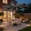 Soletta 3m Solar Powered Multicoloured LED Tilt Parasol Grey