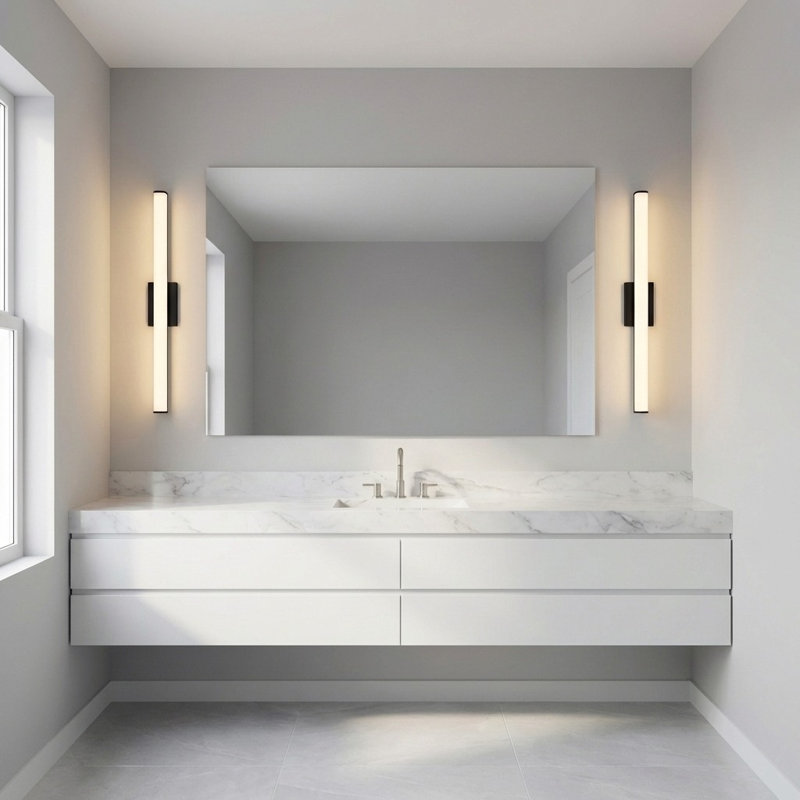 Meuble-lavabo Cavitt, H 3 po x l 24 po x P 3,1 po, Nuit noire