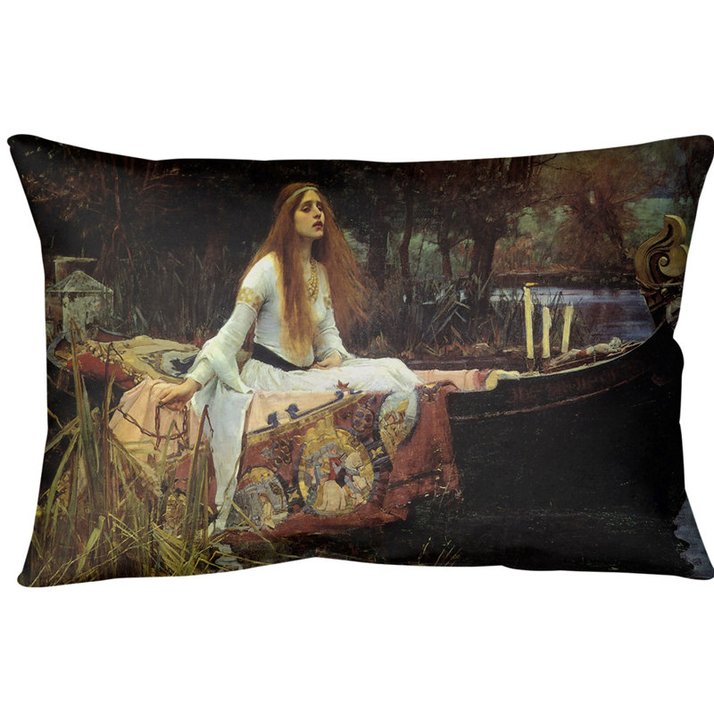 Coussin lombaire the lady of shalott, Polyester filé