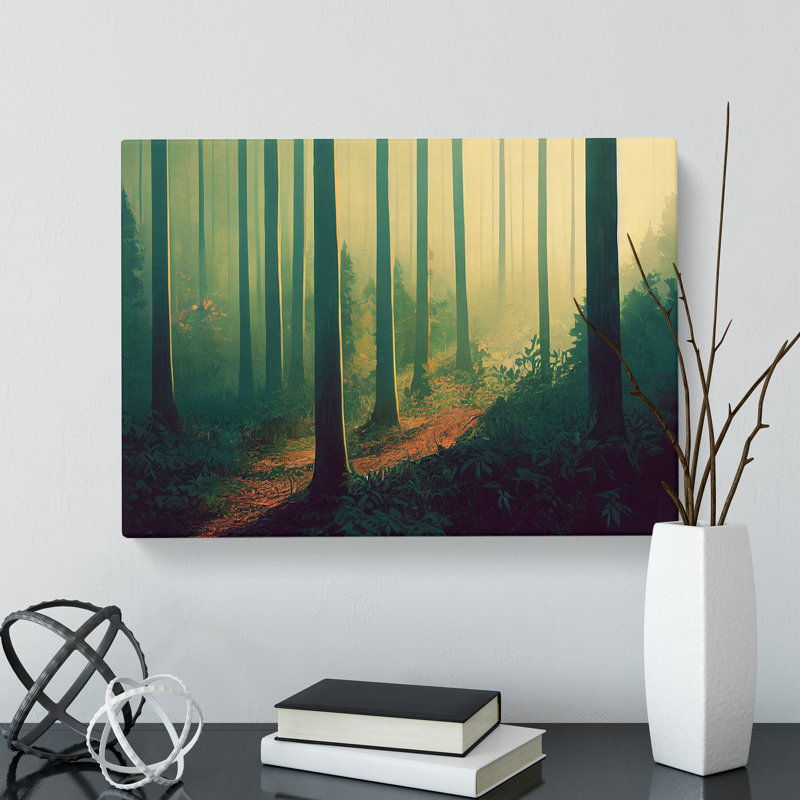 Peaceful Summer Forest - Wrapped Canvas, 40cm H x 60cm W x 3cm D