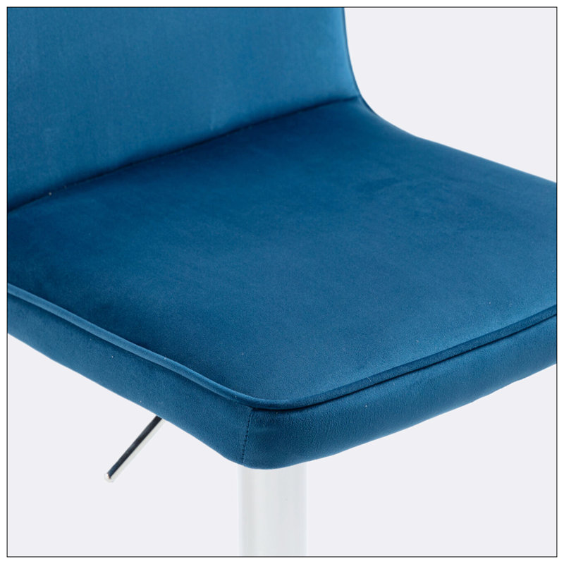 Tabouret de comptoir Daelin, Marine / Argent