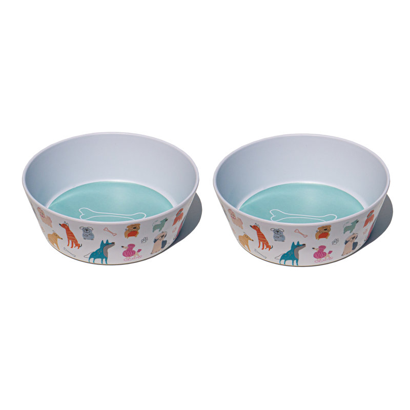 Bol en mélamine pour chien Dog Whimsy, Moyen (3 tasses)