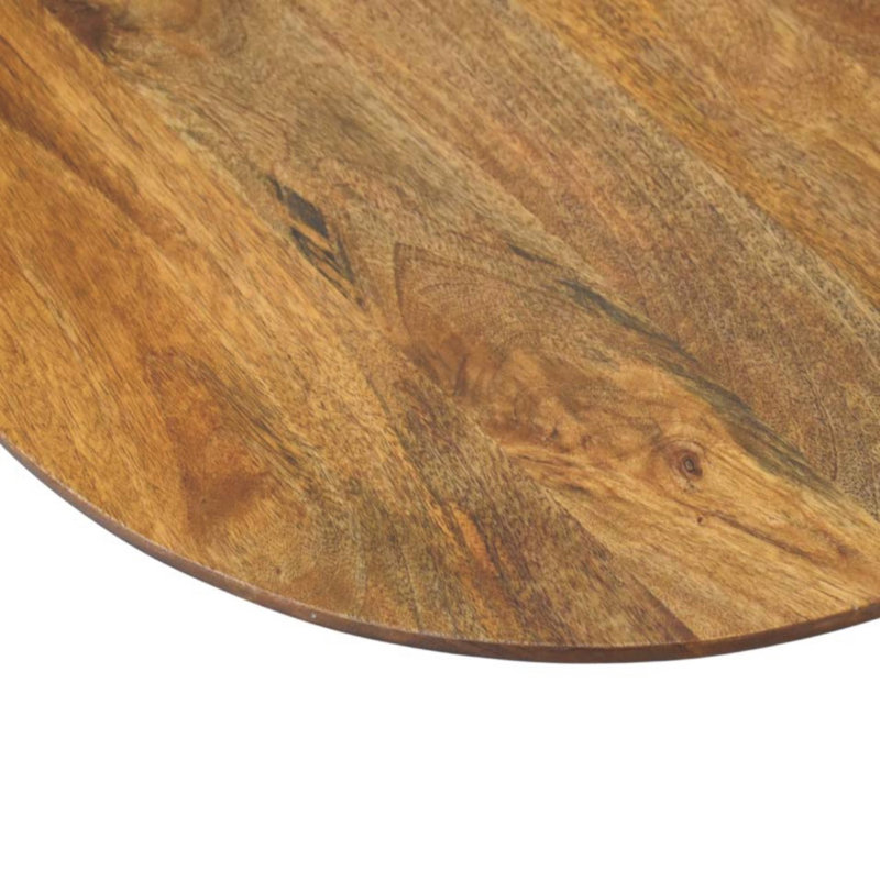 Table basse ronde cannelée