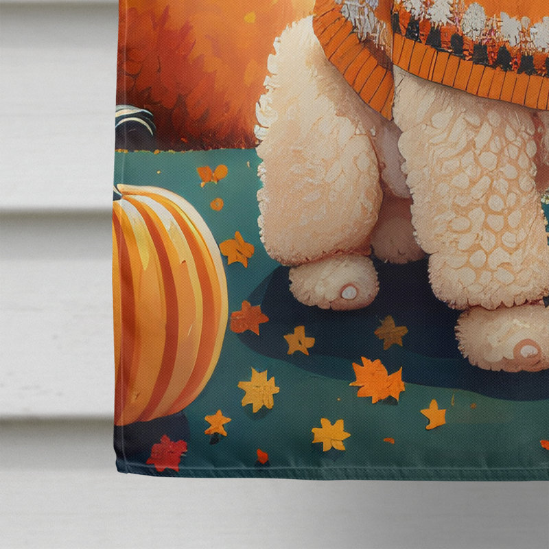 Drapeau caniche d'automne