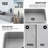 Cadman 18" L x 13" W x 5" H Gray Handmade Rectangular Vessel Bathroom Sink