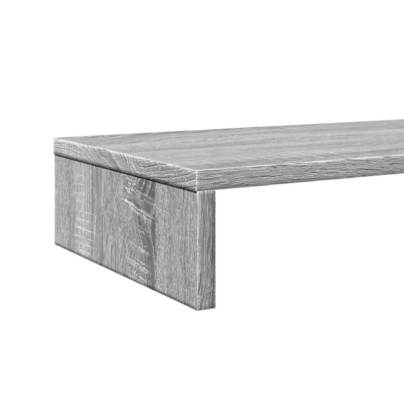 Bata Manufactured Wood Monitor Stand, 10cm H x 100cm W x 27cm D, Grey Sonoma