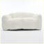 Causeuse 2 places en faux lapin et peluche