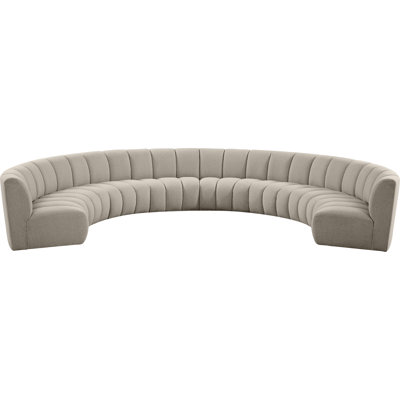 Izen Upholstered Curved Sectional Symmetrical