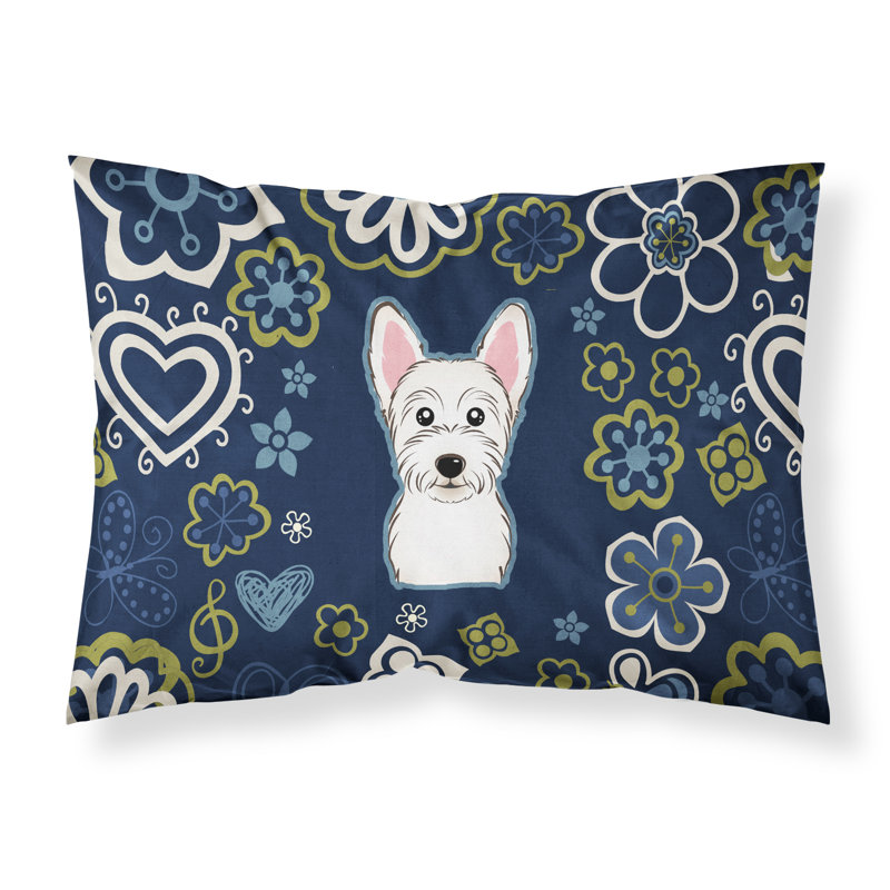 Taie d’oreiller floral, Westie