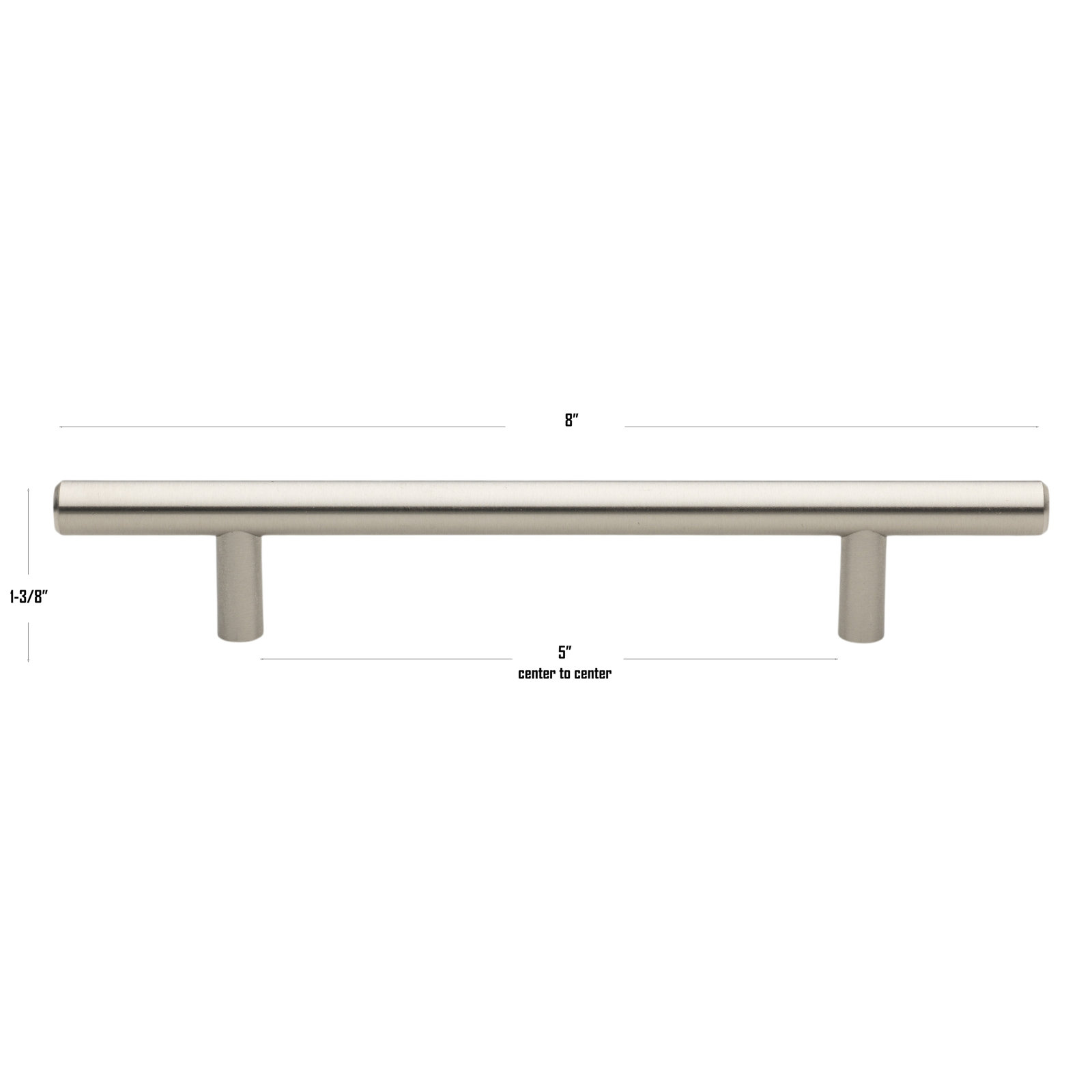 Roman Bar Pull, Stainless Steel, 5 1/16"