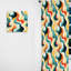 Retro Waves Lines - Rideau Mid-Century - Velours obscurcissant - 1 panneau-107575442