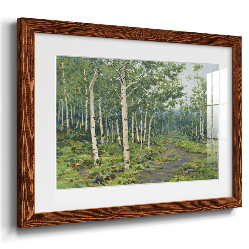 Dans la forêt - reproduction encadrée rustique avec tableau mat, H 18 po x l 26 po x P 1,5 po, Érable