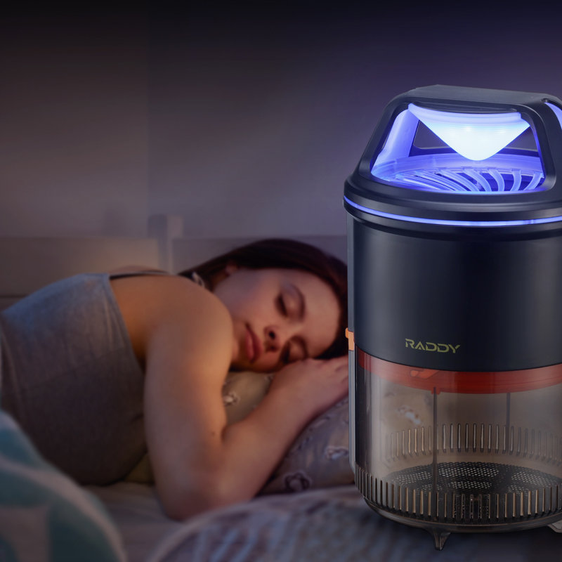 Capteur d'insectes d'intérieur avec aspiration Raddy MS-1, tueur électrique contre les mouches des fruits / moustiques / moustiques / moustiques, conception de filet anti-fuite, contrôle physique des insectes nuisibles, attrape-insectes pour la cuisine