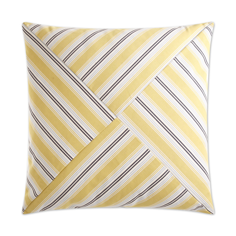 Ottoman Stripe Square Pillow Cover & Insert