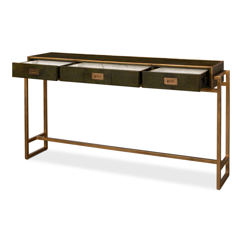 Shagreen 64'' W Console Table, Leaf