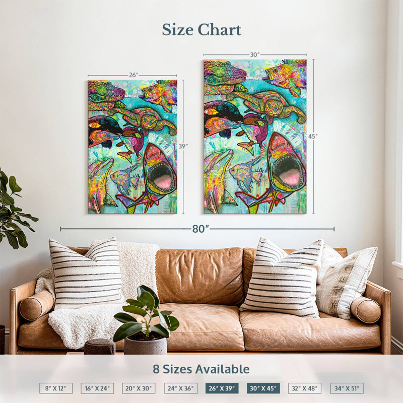 Brampt Water Wild, 39" H x 26" W