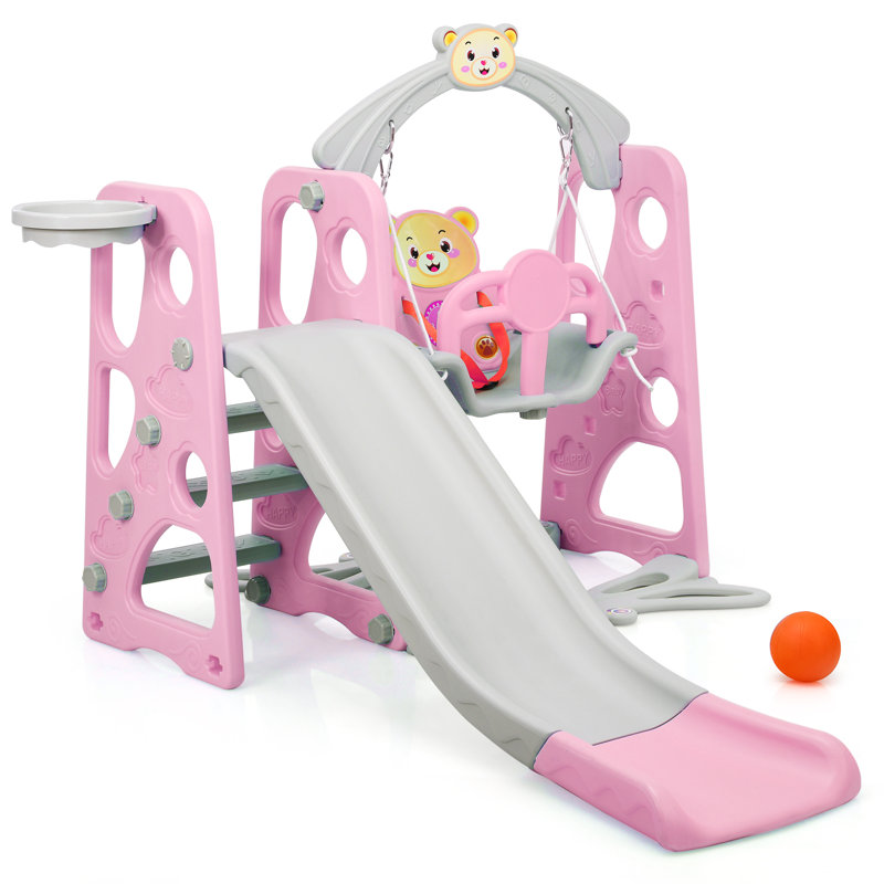 Renata Freeport Park Plastic Swing Set with Swing(s) , 1 Slide(s)