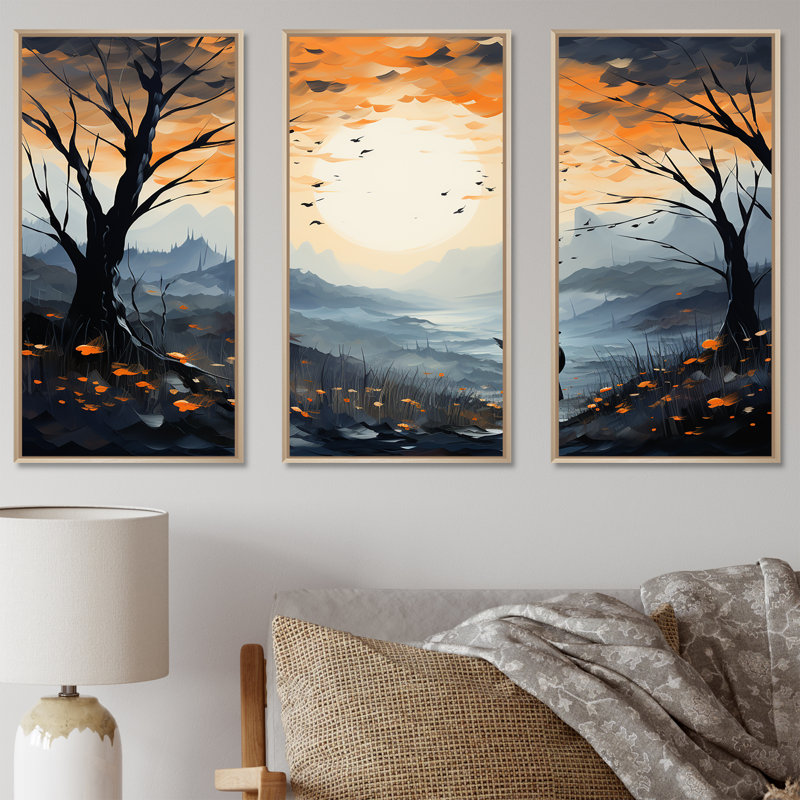 Ensemble de salon Meadow Mystic Wilderness - Meadow Wall Art, Cadre naturel flottant, H 28 po x l 36 po