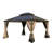 Outdoor Aluminum Patio Gazebo with Galvanized Steel Double Roof-95100301-86592667